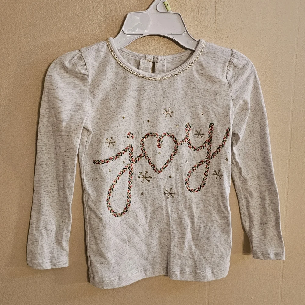 Carter's Girls 4/4A Christmas Joy New Tshirt
